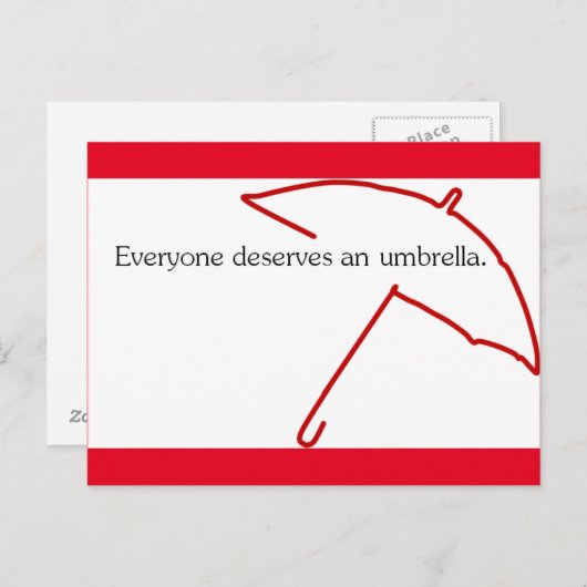 Umbrella Briefkaart (Voorkant / Achterkant)