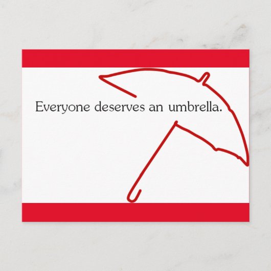 Umbrella Briefkaart (Voorkant)