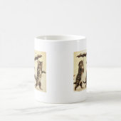 Umbrella Cat Parade Cat Artwork van Louis Wain Koffiemok (Center)