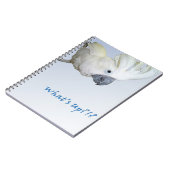 Umbrella Cockatau vraagt zich af wat er is Notitieboek (Linkerzijde)