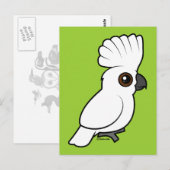 Umbrella Cockato (getogen) Briefkaart (Voorkant / Achterkant)