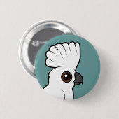 Umbrella Cockato (getogen) Ronde Button 5,7 Cm (Voorkant /achterkant)