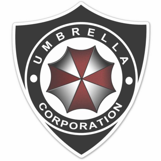 Umbrella Corp Shield Sticker (Voorkant)