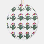 Umbrella Fish Keramisch Ornament (Links)