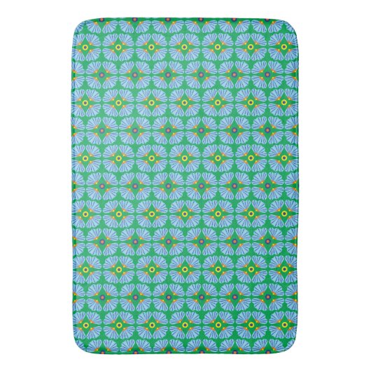 Umbrella Flowers Bath Mat (Voorkant Verticaal)