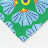 Umbrella Flowers Fleece Blanket (3 maten) (Hoek)