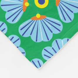 Umbrella Flowers Fleece Blanket (3 maten) Deken