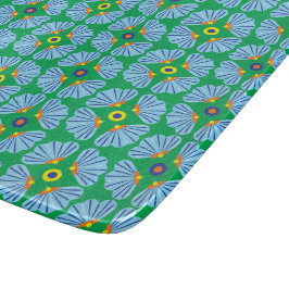 Umbrella Flowers Glass Cutting Board (5 maten) Snijplank
