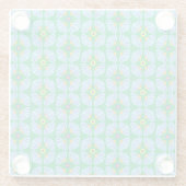 Umbrella Flowers Glass Onderzetter Glazen Onderzetter (Achterkant)