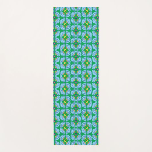 Umbrella Flowers Yoga Mat (Voorkant)