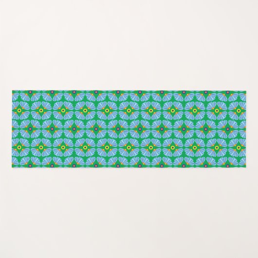 Umbrella Flowers Yoga Mat (Voorkant (horizontaal))