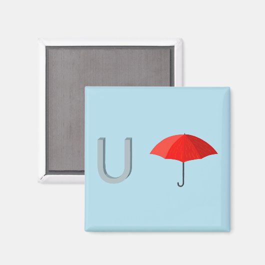 Umbrella Fridge Magnet (Voorkant / Achterkant)