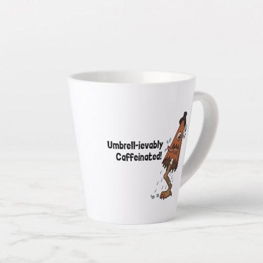 Umbrella Ghost Yokai- Umbrell-ievably Caffeinated Latte Mok (Rechterhoek)