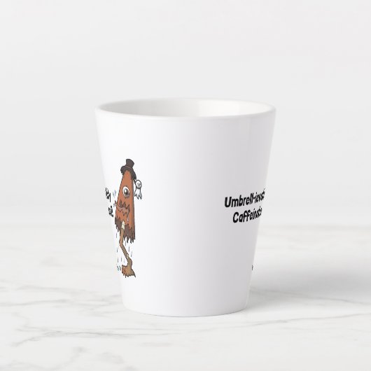 Umbrella Ghost Yokai- Umbrell-ievably Caffeinated Latte Mok (Voorkant)