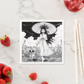 Umbrella Girl Servet (Insitu)