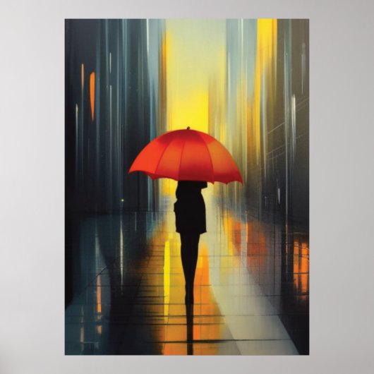 Umbrella in het Rode Poster (Voorkant)