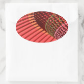 Umbrella Japanse paraplu Ovale Sticker (Tas)