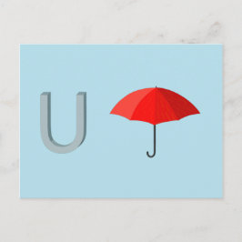 Umbrella-kaart Briefkaart