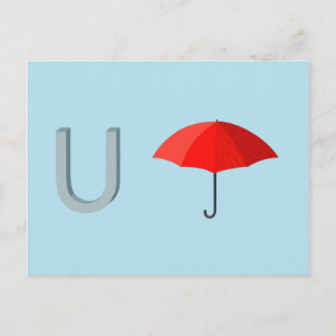 Umbrella-kaart Briefkaart