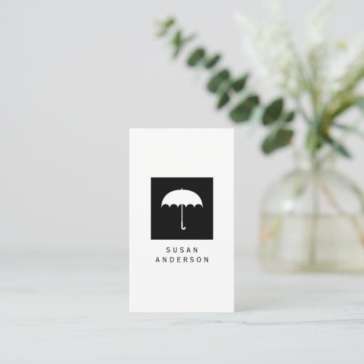 Umbrella Logo Visitekaartje (Staand voorkant)