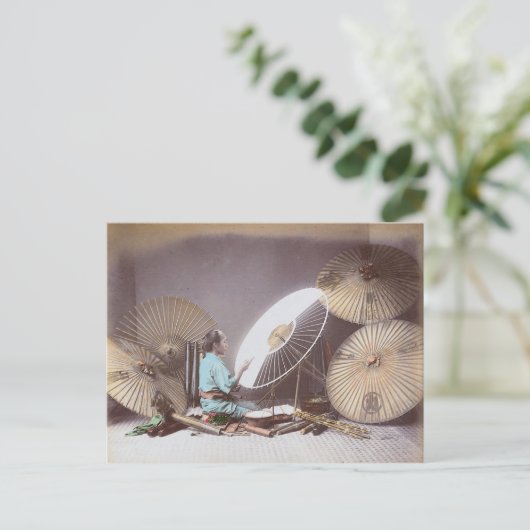 Umbrella Maker, Japan Briefkaart (Staand voorkant)
