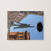 Umbrella Man Statue, Praag, Tsjechië Legpuzzel (Horizontaal)