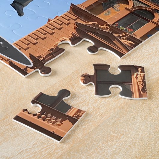 Umbrella Man Statue, Praag, Tsjechië Legpuzzel (Zijkant)