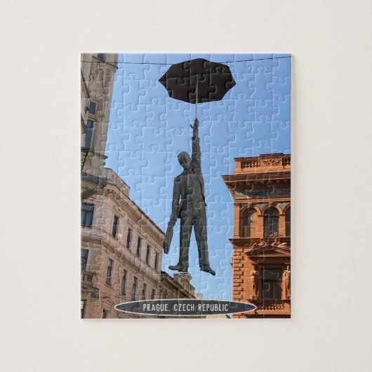Umbrella Man Statue, Praag, Tsjechië Legpuzzel (Verticaal)
