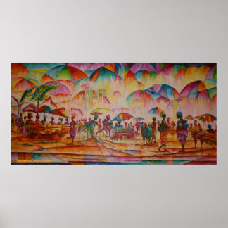 Umbrella Market - Canvas Print