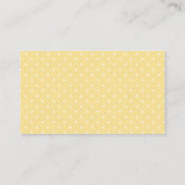 Umbrella met Flowers Yellow Diaper Raffle Ticket Informatiekaartje (Achterkant)