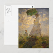 Umbrella Monet Painting Briefkaart (Voorkant / Achterkant)