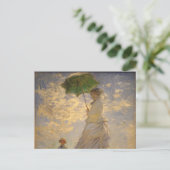 Umbrella Monet Painting Briefkaart (Staand voorkant)