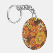  Umbrella Pattern en Peace Sign Sleutelhanger (Voorkant Links)