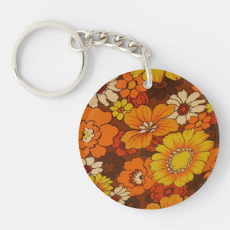 Umbrella Pattern en Peace Sign Sleutelhanger
