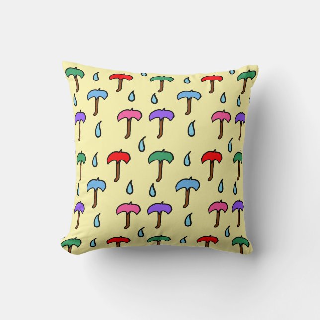 Umbrella Pattern Kussen (Voorkant)