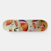 UMBRELLA PATTERNS IN A CAPTIVATING COLLAGE PERSOONLIJK SKATEBOARD (Horizontaal)