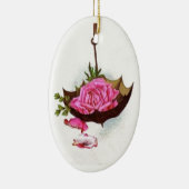 Umbrella Pink Rose Ornament (Rechts)