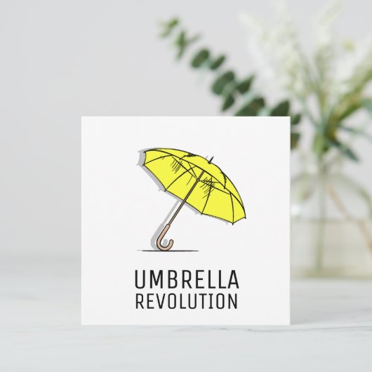 Umbrella Revolutie - Hongkong (Staand voorkant)