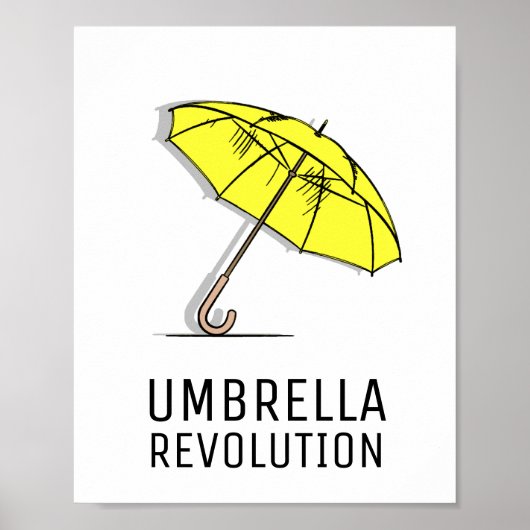 Umbrella Revolutie - Hongkong Poster (Voorkant)