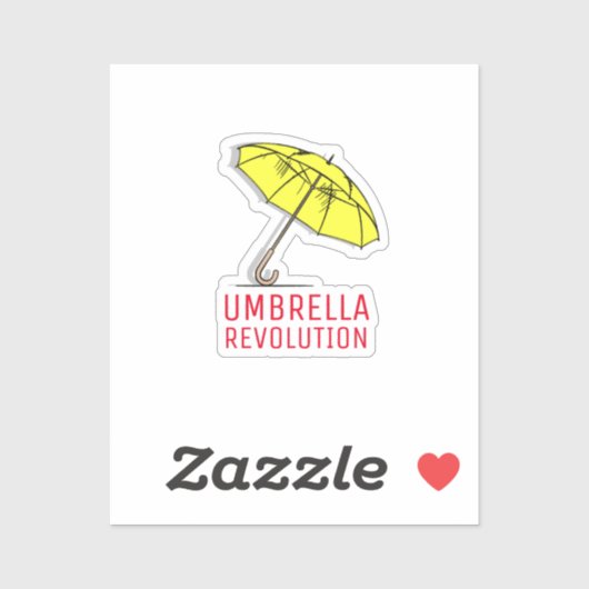 Umbrella Revolutie - Hongkong Sticker (Vel)