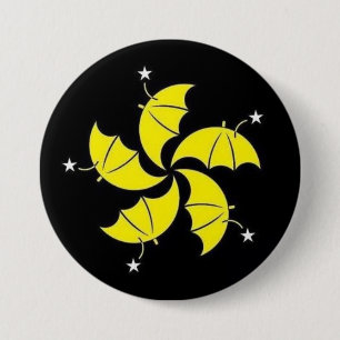 Umbrella revolutie ronde button 7,6 cm