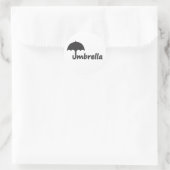 Umbrella Ronde Sticker (Tas)