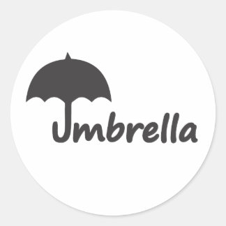 Umbrella Ronde Sticker