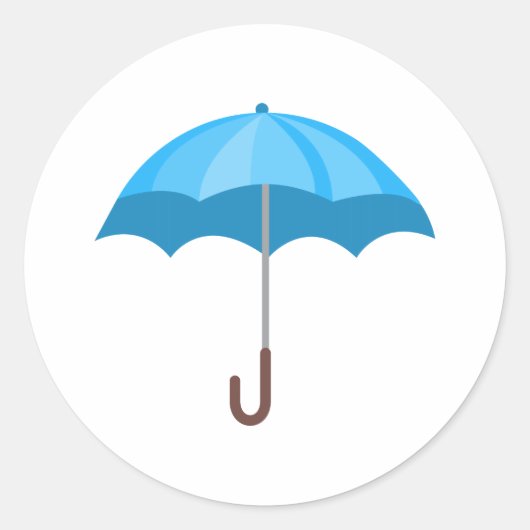 Umbrella Ronde Sticker (Voorkant)