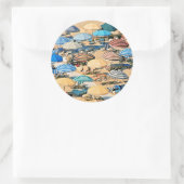 Umbrella Ronde Sticker (Tas)