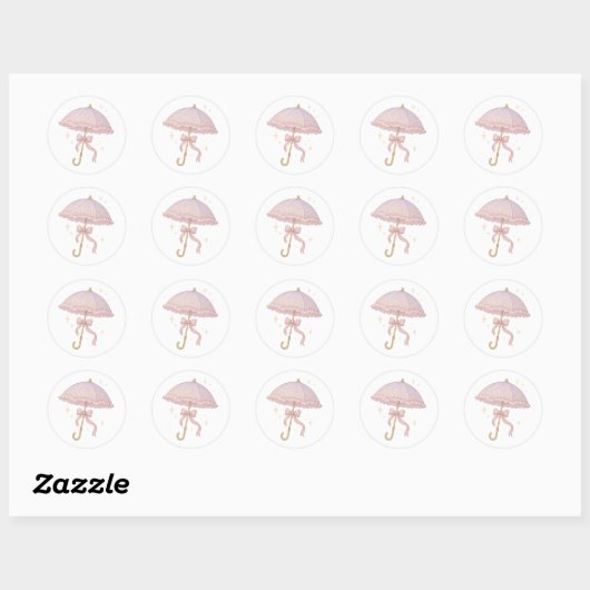 Umbrella Ronde Sticker (Vel)