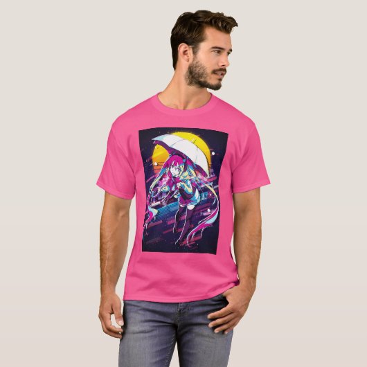 Umbrella School Meisje Miku T-shirt (Voorkant volledig)