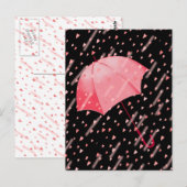 UMBRELLA SHOWERS OF LOVE by SHARON SHARPE Briefkaart (Voorkant / Achterkant)