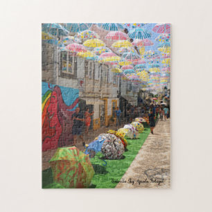 Umbrella Sky - Agueda - Portugal Legpuzzel