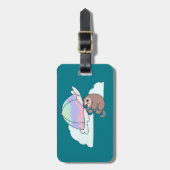 Umbrella Sloth Bagagelabel (Voorkant verticaal)
